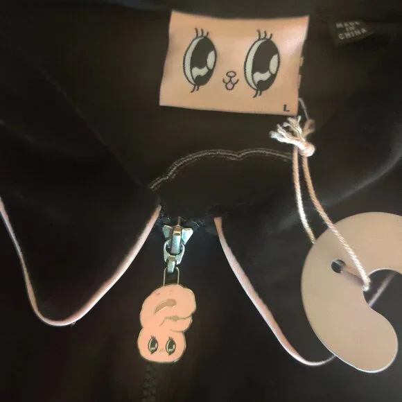 Lazy Oaf esther Bunny velour jacket size L New oversized Jackets & Coats